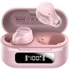 TOZO Cuffie Bluetooth in-ear NC9, con cancellazione attiva del rumore ibrida (ANC) a 45 dB, colore rosa chiaro