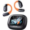 Relxhome NE27: Auricolari traduttori in tempo reale, auricolari per la traduzione simultanea in 165 lingue, con schermo LCD touch screen e design "open ear"