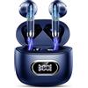 Drsaec Cuffie Bluetooth con bassi profondi, auricolari wireless, modello 2026. Cuffie wireless con 6 microfoni ENC, cancellazione del rumore, autonomia di 42 ore e connettività USB-C