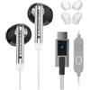 KZA COUSTICS Cuffie in-ear KZ Duet con cavo, driver dinamici duali, ideali per il gaming, con bassi potenti e audio Hi-Fi, microfono antirumore, colore nero, connettore di tipo C
