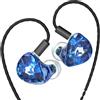 EPZ Cuffie cablate Hi-Fi con driver dinamici LCP da 10 mm, monitor in-ear IEM, cavo rimovibile a 2 poli, auricolari da gaming con microfono, con connettore Type C e microfono