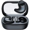 Ombbtod Cuffie Bluetooth per dormire, auricolari Bluetooth con cancellazione passiva del rumore, design piatto e confortevole, audio stereo wireless, grado di protezione IPX7