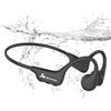 ANSTEN Cuffie impermeabili IPX8 per nuoto, con supporto MP3 e Bluetooth, modello duale, colore nero