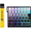 ATTACK SHARK Tastiera da gaming a una mano M36 HE con interruttori magnetici a effetto Hall, colore nero