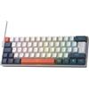 Redragon Tastiera K617 HE, trigger rapido, 60%, cablata, 8000Hz, layout QWERTZ, multicolore