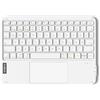 inateck Tastiera sottile per tablet con touchpad, 3 canali Bluetooth, connessione multi-dispositivo, colore bianco