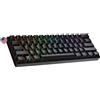 Ranked Tastiera meccanica S60 Supernova, 60%, con switch sostituibili a caldo, per gaming, 61 tasti programmabili con illuminazione RGB, compatibile con PC e Mac, switch ottici Gateron Red, colore nero