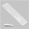 Yivandi Tastiera Bluetooth wireless per Mac, con angolo di inclinazione regolabile, layout QWERTZ con tastierino numerico, compatibile con iMac e Mac mini
