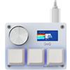 SAYODEVICE Tastiera O3C Rapid Trigger con interruttore magnetico Hall, ideale per i giochi OSU e Geometry Dash, con switch Gateron KS-20 White