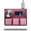 BTXETUEL Tastiera SayoDevice O3C con interruttori lineari magnetici Hall a rapida risposta, colore rosa