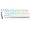 DAREU Tastiera da gaming EK60 HE, 8000 Hz, risposta rapida, precisione, colore bianco