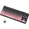 ATTACK SHARK Tastiera da gaming a membrana wireless X M87, 80%, connessione dual-mode, colore: viola