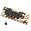 ATTACK SHARK Tastiera da gaming a membrana wireless X M87, 80%, con connessione dual-mode, ideale per l'uso con bevande come il caffè