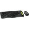 LOGITECH Set tastiera e mouse Bluetooth. Pronti all'uso. Combinazione "POP ICON" in colore grafite