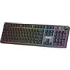 Redragon Tastiera da gaming RGB con membrana, 2400 MHz, Bluetooth, cavo, retroilluminazione, layout QWERTY, modello K526 PRO, colore nero, con stampa laterale