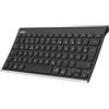 ARTECK Tastiera Bluetooth QWERTZ, tastiera wireless tedesca in acciaio inossidabile, compatibile con tablet e PC iOS (Pro, Air, mini), Android, MacOS e Windows