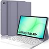 IVEOPPE Custodia con tastiera per Galaxy Tab A11 Plus da 11 pollici (modello 2025), con touchpad e tastiera rimovibile magnetica, compatibile con tablet A9 e A11 Plus, colore lilla, tinta unita