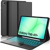 IVEOPPE Custodia per Galaxy Tab A11 Plus, compatibile con tablet A11, con tastiera Bluetooth magnetica. Colore: nero. Dimensioni: 11 pollici, touchscreen