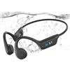 Guudsoud Cuffie per nuoto, cuffie a conduzione ossea, cuffie Bluetooth, grado di protezione IP68, cuffie impermeabili per nuoto con lettore MP3 integrato e 32GB di memoria, wireless, sportive, aperte