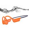 esonstyle Cuffie da nuoto Bluetooth, grado di protezione IP68, impermeabili, con memoria interna da 8GB, lettore MP3, colore arancione