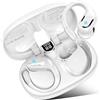 Hupoaf Cuffie Bluetooth sportive 2026, nuove, con tecnologia 6D, suono profondo, auricolari wireless con 4 microfoni ENC, autonomia di 70 ore, cancellazione del rumore, modello over-ear, colore bianco