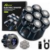 Home Rasoio elettrico per rasare a zero, modello 7D, per uomo. Rasoio per la testa, impermeabile IPX7, ideale per rasare a zero. Dotato di testina flottante magnetica, rasoio Bold Shaver, alimentato a batteria