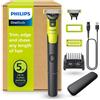 Philips OneBlade 360 Face & Body con connettività tramite app, rasoio elettrico per barba, viso e corpo con tecnologia a 360°, modello OB, con Bluetooth e custodia da viaggio