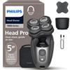 Philips Rasoio elettrico per la testa Head Shaver Pro, ideale per uomini e donne. Testina flessibile a 360 gradi e lame ComfortCut per una rasatura accurata e delicata. Serie 7000