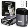 MOFEELING Rasoio elettrico da uomo con 3 lame flessibili. Rasoio elettrico da uomo con 8.000 giri al minuto e IPX7, resistente all'acqua. Ricaricabile tramite USB-C. Trimmer senza fili per uomo