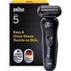 Braun Rasoio elettrico da uomo, serie 5, modello 52-B1000s, colore blu