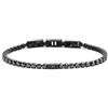 Generico Bracciale Uomo Tennis Marlù 31BR0005NN-S in Acciaio Nero con Zirconi Neri