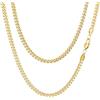 AFSTALR Collana a catena in argento da uomo 3/4/5/6/7/8 mm in acciaio inossidabile oro/argento/nero, catena barbazzale cubana per uomo donna 45/50/56/60/61/66 cm