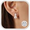 CASSIECA Orecchini Donna Argento 925 Orecchini Perle Pendenti per Donna | Orecchini Anallergici Donna Argento Or di Fiore Bianche Perle AAAAA+ Zirconi Orecchini da Sposa Moda Donna Gioielli