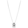 GV GIOIELLI DI VALENZA Collana con pendente a stella in oro bianco 18k | con diamante