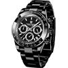 RollsTimi Pagani Design PD-1644 Orologio da uomo al quarzo, datario, vetro zaffiro, cassa in acciaio inossidabile 316L, lunetta in ceramica, movimento VK63, cronografo.