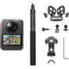 DJI Osmo 360 II Combo Multi-POV moto (Classic Edition), fotocamera 8K 360° | Imaging 360° HDR nativo 8K/60 fps, 105 GB, gamma dinamica di 14,5 stop, AI SuperNight 2.0, supporto robusto per moto
