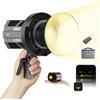 Moman Luce Video, COLBOR CL100X 110W COB Video Light Bicolore 2700K-6500K Illuminazione Continua CRI97+ 10 Effetti di Luce Alluminio LED Lampada con APP Attacco Bowens, Luce-Video-Light-Studio-Monoluci