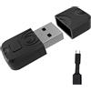 AOJAKI Adattatore controller PS4 per PC, adattatore controller PS5 per PC/Android TV Box/Tesla/Steam, compatibile con controller ufficiale PS4/PS5/Switch Pro