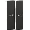 Bticino KG01F Cover Cover Livign Now con Simbolo Chiave, Cover Illuminabile, 1 Modulo, Colore Nero (Confezione da 2)
