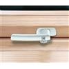 Roto Originale Maniglia per Finestre Roto | Maniglia per Finestra per Tetti delle Serie in Legno R6 e R8 | Chiusura con Chiave | Bianco