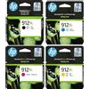 HP 912XL Nero, Ciano, Giallo e Magenta, 3YP34AE, confezione da 4 Cartucce Origin