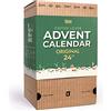 GROWER'S CUP Calendario dell'Avvento 2023 per uomo e donna, contiene 25 caffè gourmet al mondo, regalo di Natale per gli amanti del caffè, idea regalo in stile vimini con concetto unico di caffè