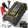 Spardar 8000A Avviatore Batteria Auto, 9 in 1 150 PSI Starter Batteria Auto, Booster Avviamento Auto, 12V Avviatore Emergenza per Auto, Ricarica Rapida Type-C, Torcia a LED, Giallo