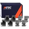 ATEC Germany 1x kit accessori Kit di montaggio pastiglie freno Pastiglie freno anteriori | Compatibile con: ABARTH 500 / 595 / 695, 500C / 595C / 695C, ALFA ROMEO MITO