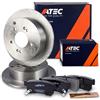 ATEC Germany Set freni asse posteriore incl. dischi freno Ø 284 mm pieni + | Compatibile con: HYUNDAI SANTA FÉ I, TRAJET, TUCSON, KIA SPORTAGE II