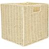 HOME DECO FACTORY Cesto Portaoggetti Intrecciato 30x30 cm Multicolore | Poliestere, cesto portaoggetti intrecciato, pratico ed elegante, salotto o camera, decorativo, multicolore