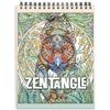 ColorIt Zentangle - Libro da colorare per adulti, con rilegatura a spirale, 50 disegni e modelli Zen Animal Kingdom per meditazione e consapevolezza, carta spessa, carta perforata, copertina rigida