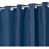 ABLUEN Tenda da doccia o fodera in PEVA senza gancio, 8 g, resistente, blu, senza ganci, in plastica impermeabile e senza PVC, dimensioni standard 180 x 188 cm, blu navy