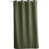 ED ENJOY HOME Tenda termica isolante, 140 x 240 cm, verde grigio, co | Tenda con occhielli, antifreddo, fodera in pile nero, per soggiorno, sala da pranzo e camera da letto