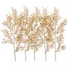PASYOU Foglie finte piante per decorazione natalizia, arbusti artificiali dorati, erba, fogliame, foglie in plastica, per interni ed esterni, casa, giardino, feste, hotel, veranda, matrimoni, eventi